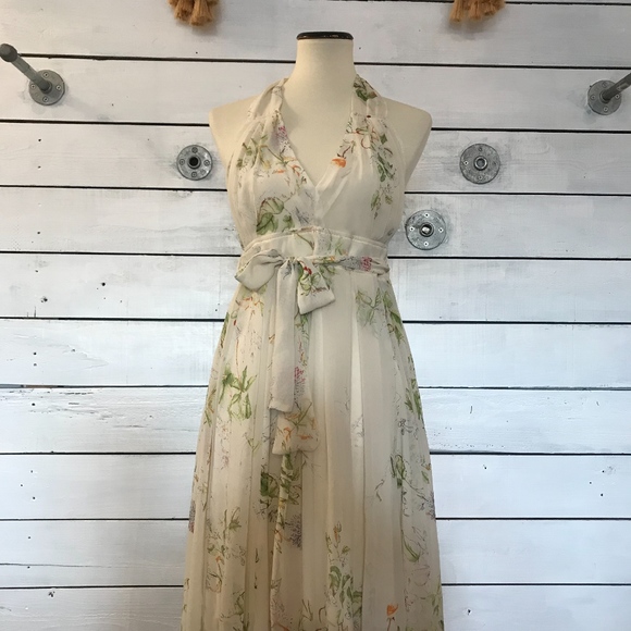 NWT Bareback and Halter Neck Floral Dress - Picture 2 of 6